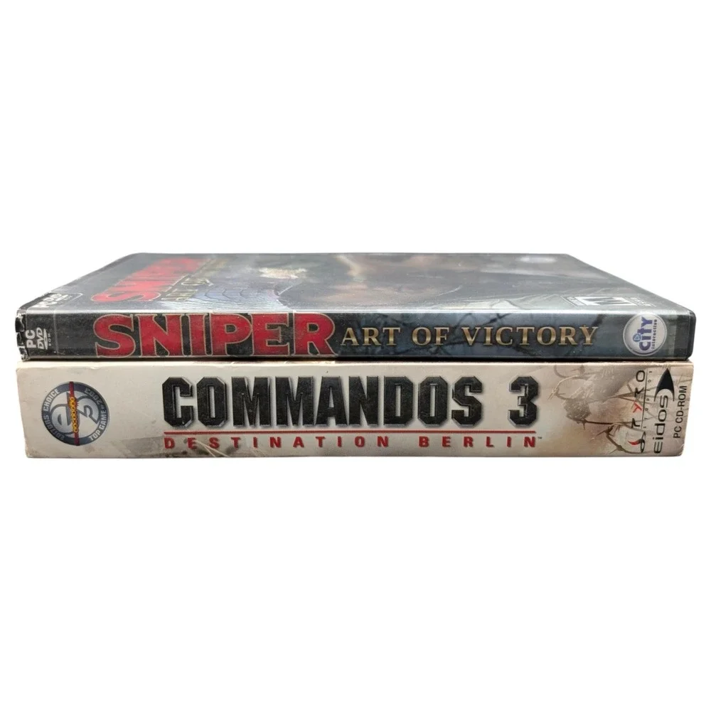 Commandos 3 Destination Berlin & Sniper Art of‎ Victory PC Games - Complete